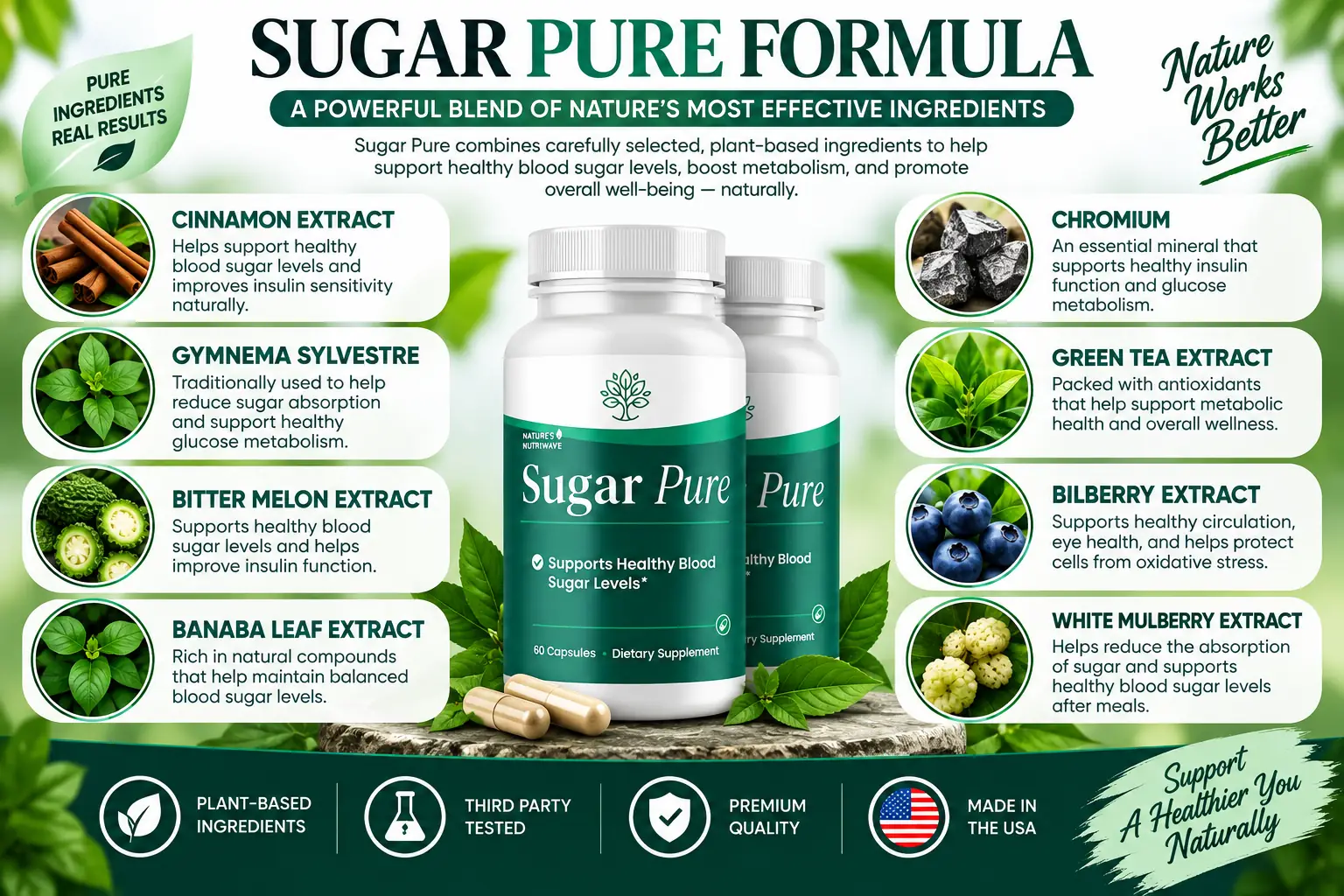 SugarPure Formula ingredients